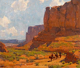 Monument Valley, Riverbed, Undated by Edgar Alwin Payne | Painting Reproduction