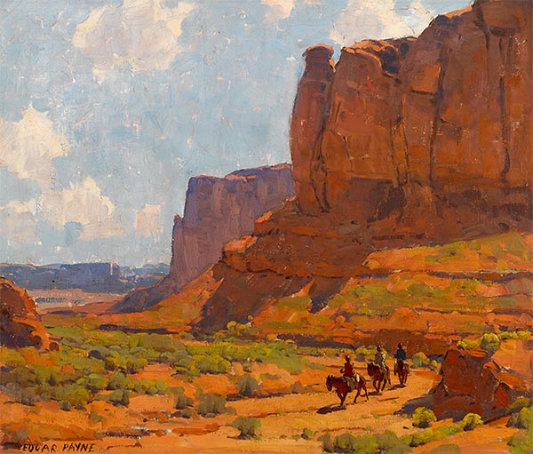 Monument Valley, Riverbed, Undated | Edgar Alwin Payne | Gemälde Reproduktion