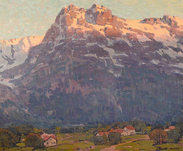 The Eiger at Grindelwald, Undated | Edgar Alwin Payne | Gemälde Reproduktion