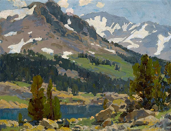 Sierra Slopes and Lake, Undated | Edgar Alwin Payne | Painting Reproduction