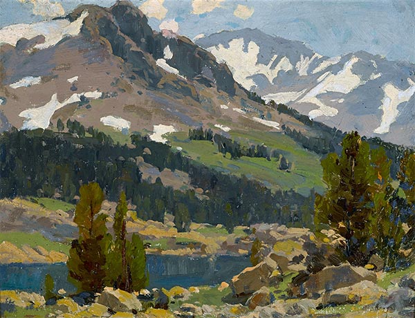 Sierra Slopes and Lake, n.d. by Edgar Alwin Payne | Painting Reproduction