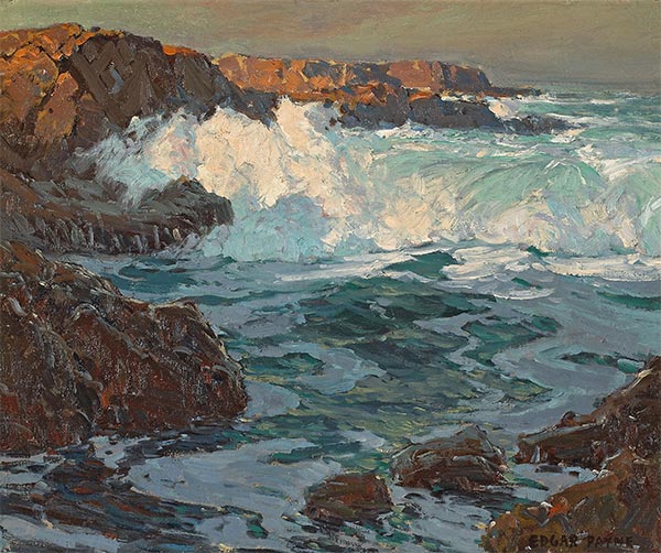 Surging Sea, Undated | Edgar Alwin Payne | Gemälde Reproduktion