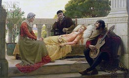 How Liza Loved the King | Blair Leighton | Painting Reproduction