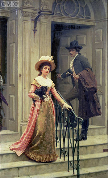 My Next-Door Neighbour, 1894 | Blair Leighton | Gemälde Reproduktion