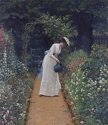 My Lady's Garden, 1905 | Blair Leighton | Painting Reproduction