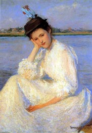 Portrait of a Lady, Undated by Edmund Charles Tarbell | Painting Reproduction