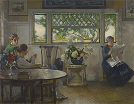 Mutter, Mercie und Mary, 1918 von Edmund Charles Tarbell | Gemälde-Reproduktion