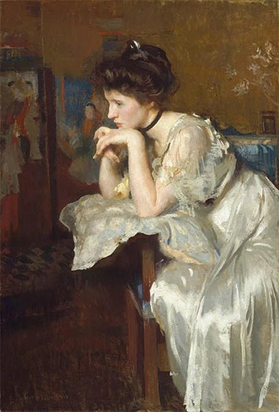 Reverie (Katharine Finn), 1913 | Edmund Charles Tarbell | Painting Reproduction