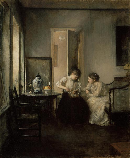 New England Interior, 1906 | Edmund Charles Tarbell | Painting Reproduction