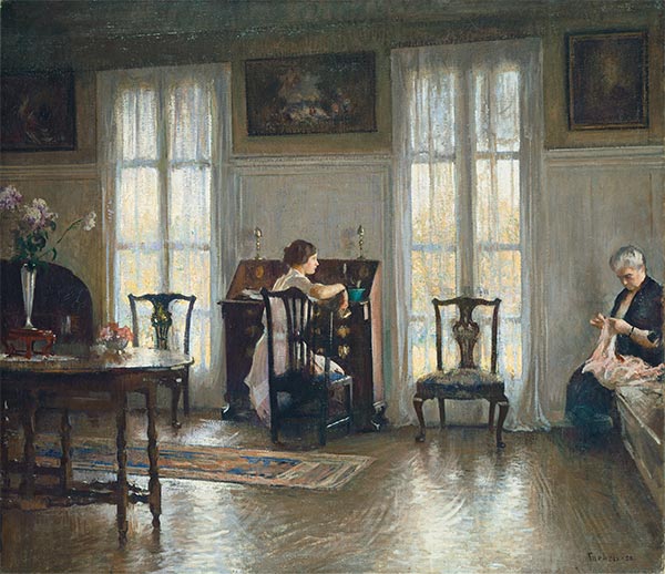 Mutter und Maria, 1922 | Edmund Charles Tarbell | Gemälde Reproduktion