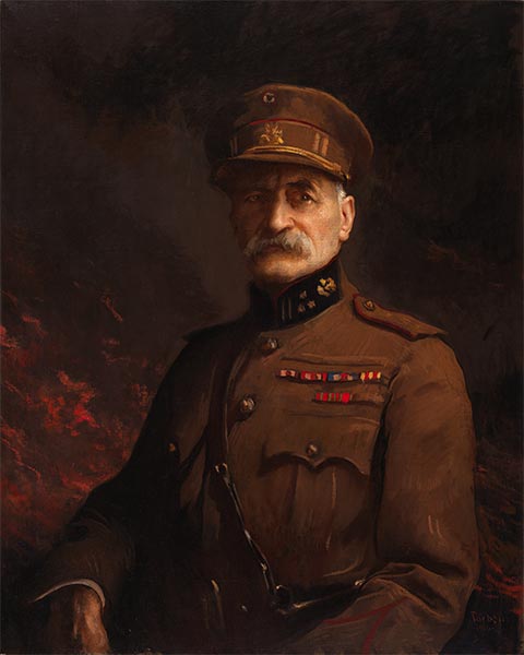 General Georges Leman, Commander of the Fortified Town of Liege, c.1919/20 | Edmund Charles Tarbell | Painting Reproduction