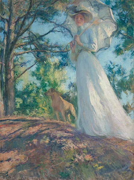 auf Bos'ns Hügel, 1901 | Edmund Charles Tarbell | Gemälde Reproduktion