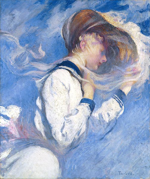 Sommerwind, 1904 | Edmund Charles Tarbell | Gemälde Reproduktion