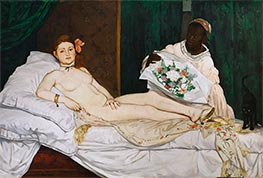 Olympia, 1863 by Manet | Painting Reproduction