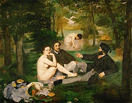 The Lunch on the Grass, 1863 by Manet | Painting Reproduction