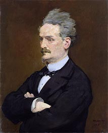 The Journalist Henri Rochefort, 1881 von Manet | Gemälde-Reproduktion