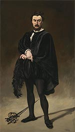 Der tragische Schauspieler (Rouvière als Hamlet), 1866 von Manet | Gemälde-Reproduktion
