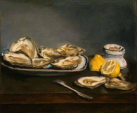 Oysters, 1862 | Manet | Painting Reproduction
