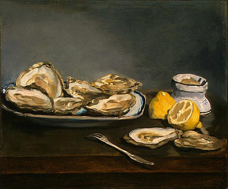 Oysters, 1862 by Manet | Painting Reproduction