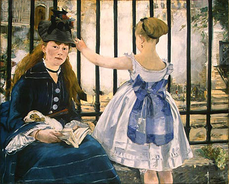 The Railway, 1873 by Manet | Painting Reproduction
