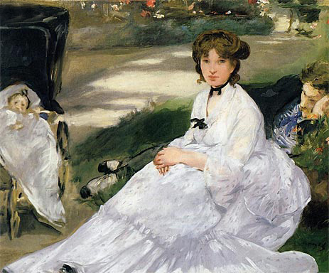In the Garden, 1870 by Manet | Painting Reproduction