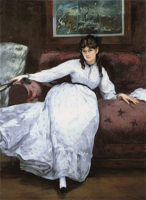 Repose: Portrait of Berthe Morisot, 1870 | Manet