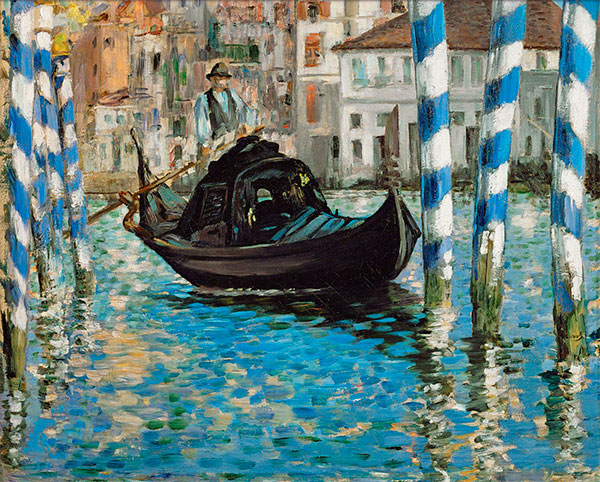 The Grand Canal, Venice (Blue Venice), 1874 by Manet | Painting Reproduction