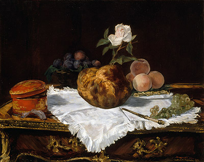 The Brioche, 1870 | Manet | Gemälde Reproduktion