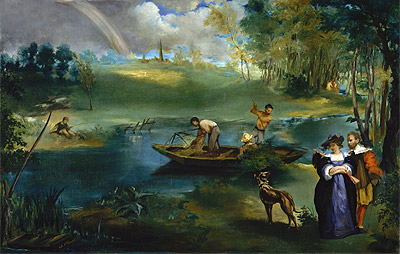 Fishing, c.1862/63 | Manet | Painting Reproduction