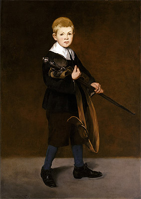 Boy with a Sword, 1861 | Manet | Gemälde Reproduktion
