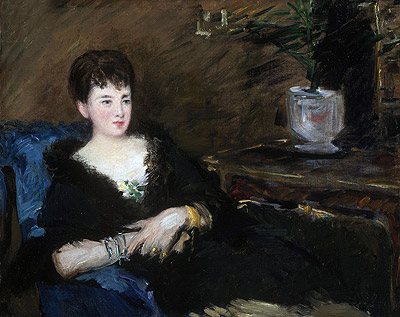 Portrait of Isabelle Lemonnier, c.1877 | Manet | Painting Reproduction