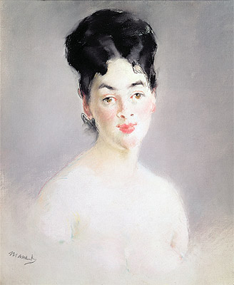 Bust of a Young Female Nude, c.1875 | Manet | Painting Reproduction