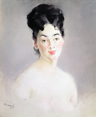 Büste einer jungen weiblichen Akt, c.1875 von Manet | Gemälde-Reproduktion