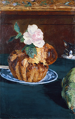 Still Life with Brioche, c.1880 | Manet | Painting Reproduction