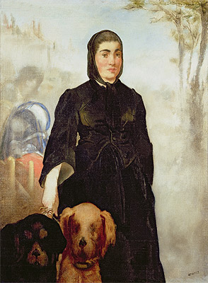 Woman With Dogs, 1858 | Manet