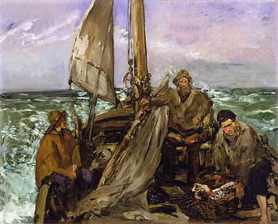 Die Arbeiter des Meeres | Manet | Gemälde Reproduktion