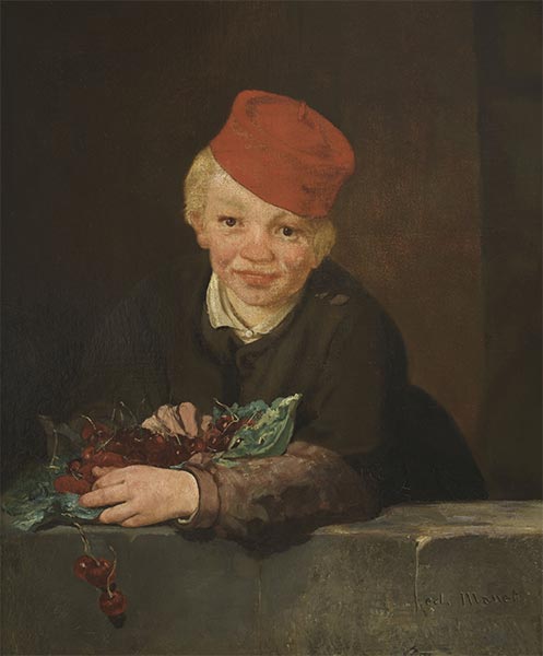 Boy with Cherries, c.1858 | Manet | Painting Reproduction