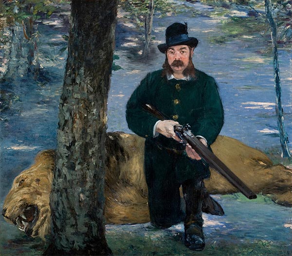 Herr Eugène Petuiset, der Löwenjäger, 1881 | Manet | Gemälde Reproduktion