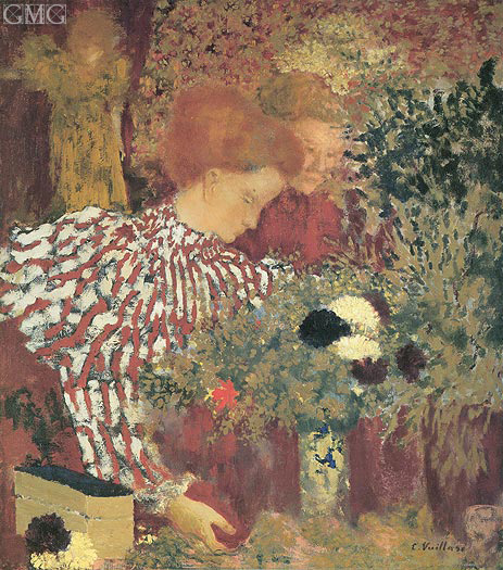 Woman in a Striped Dress, 1895 | Vuillard | Painting Reproduction