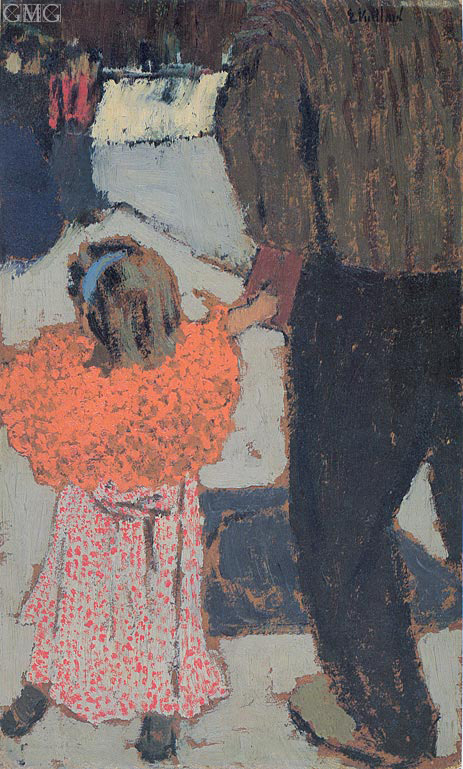 Child Wearing a Red Scarf, c.1891 | Vuillard | Painting Reproduction