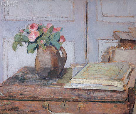 The Artist's Paint Box and Moss Roses, 1898 | Vuillard | Painting Reproduction