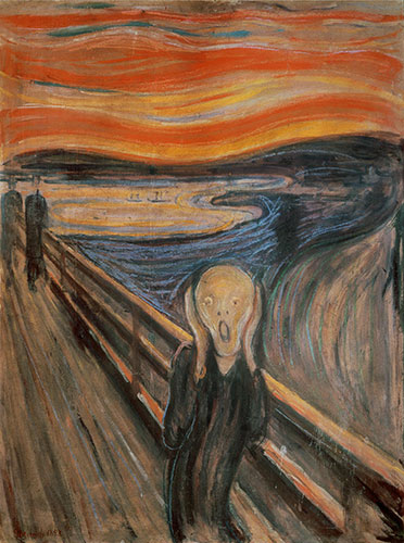 Der Schrei, 1893 | Edvard Munch | Gemälde Reproduktion