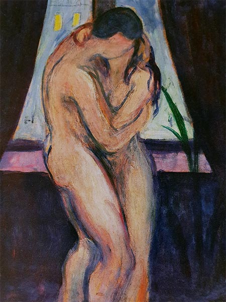 Der Kuss, c.1896/97 | Edvard Munch | Gemälde Reproduktion