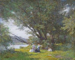Ein Tag auf dem Lande, c.1915 von Edward Henry Potthast | Gemälde-Reproduktion