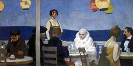 Soir Bleu, 1914 von Hopper | Gemälde-Reproduktion