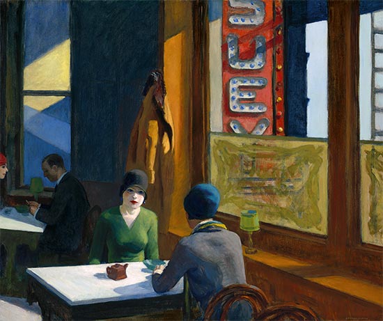 Chop Suey, 1929 | Hopper | Gemälde Reproduktion
