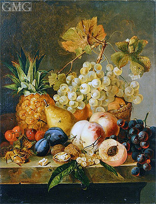 Still Life with Fruit, undated | Edward Ladell | Painting Reproduction
