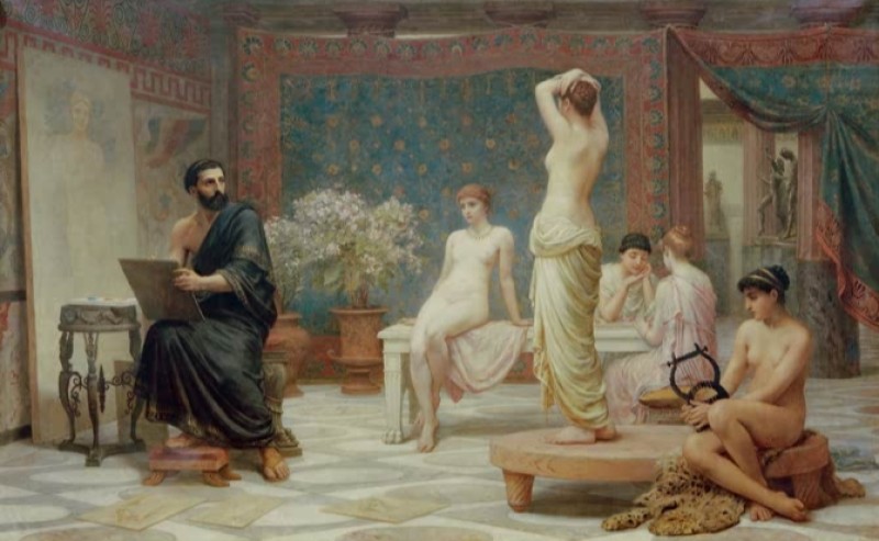 Edwin Long | Die ausgewählten Fünf, 1885 Die ausgewählten Fünf, 1885 | Edwin Long