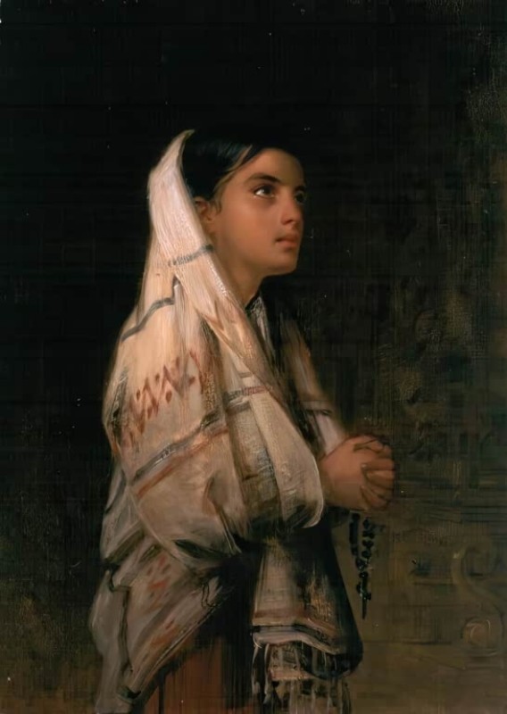 Edwin Long | Betende Spanische Frau, c.1875/85 Betende Spanische Frau, c.1875/85 | Edwin Long