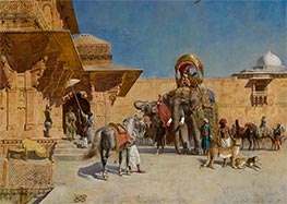 Departure for the Hunt | Edwin Lord Weeks | Painting Reproduction